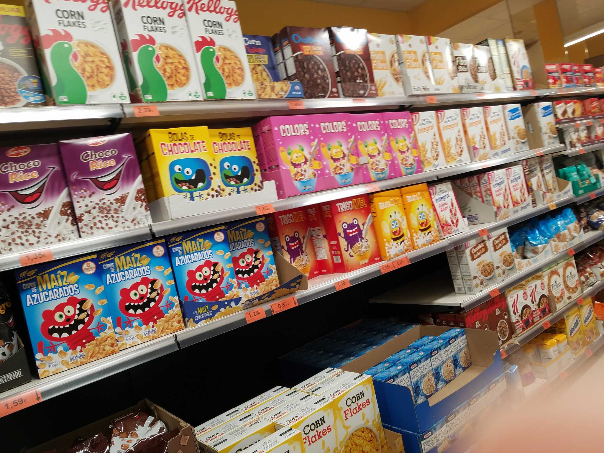 The cereal aisle