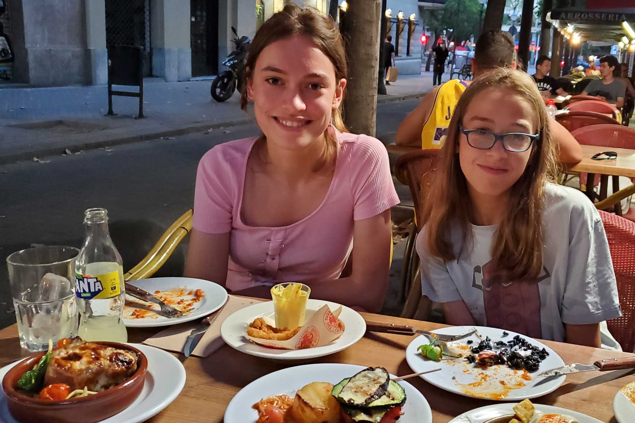 dinner on the Rambla Gaudí
